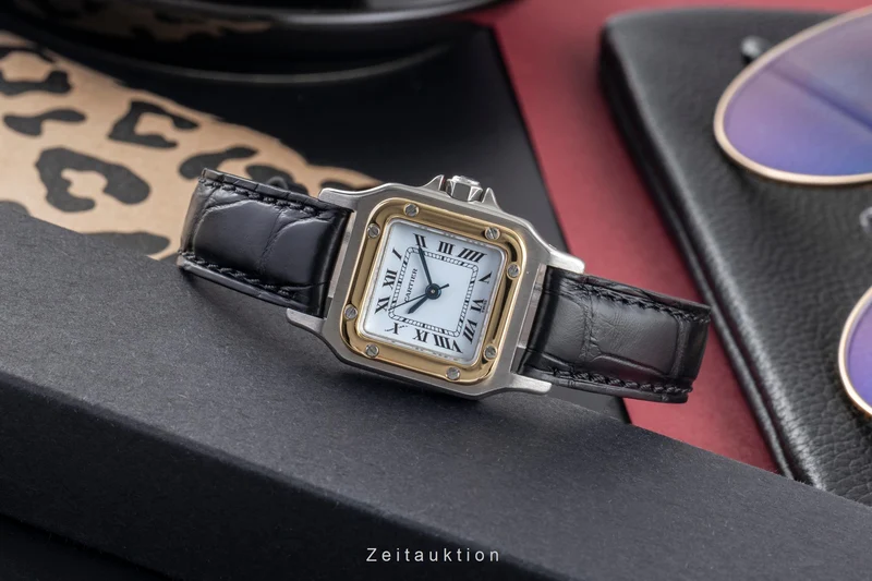 Cartier Santos steel / gold automatic women's watch 0902 [2503618]