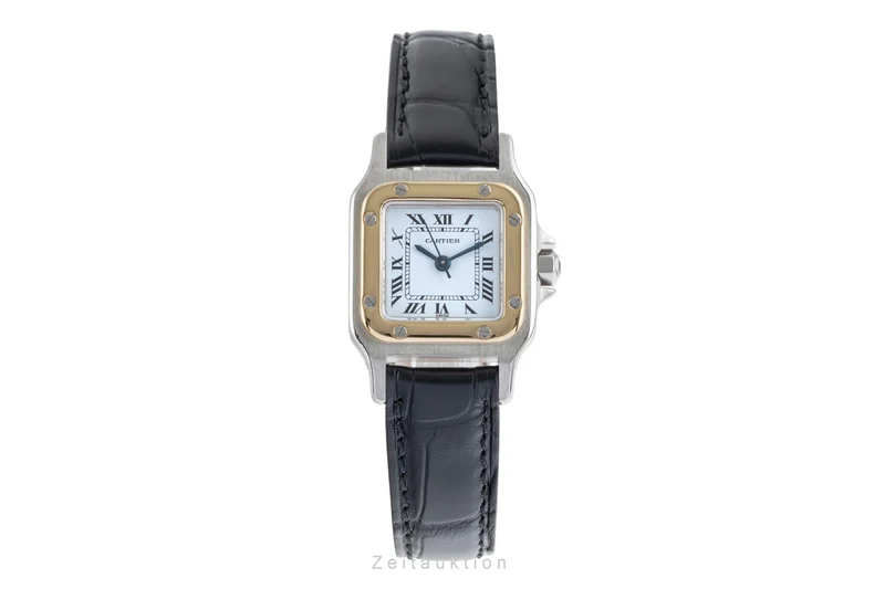 Cartier Santos steel / gold automatic women's watch 0902 [2503618]