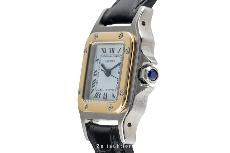 Cartier Santos steel / gold automatic women's watch 0902 [2503618]
