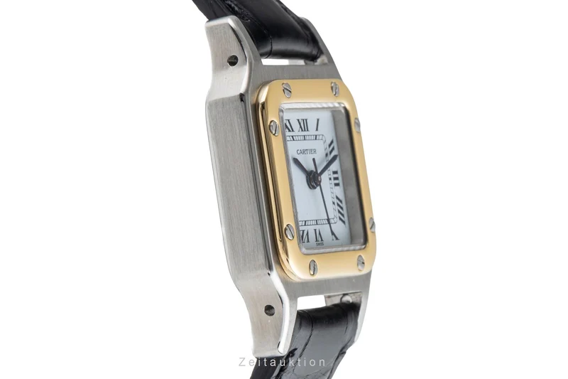 Cartier Santos steel / gold automatic women's watch 0902 [2503618]