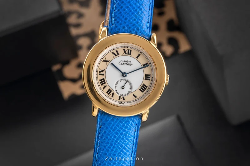 Cartier Ronde silver-gilt quartz men's watch W1006922, 1810 1 [2503767]