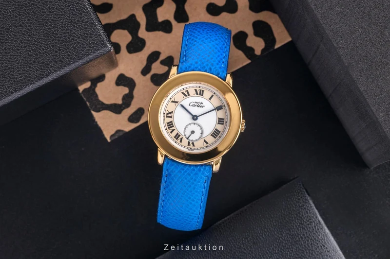 Cartier Ronde silver-gilt quartz men's watch W1006922, 1810 1 [2503767]
