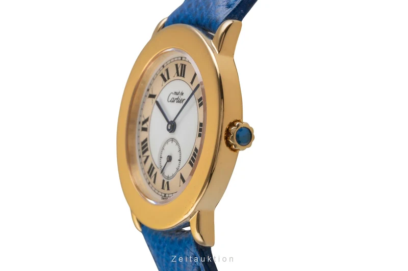 Cartier Ronde silver-gilt quartz men's watch W1006922, 1810 1 [2503767]