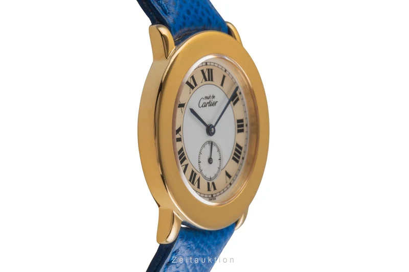 Cartier Ronde silver-gilt quartz men's watch W1006922, 1810 1 [2503767]