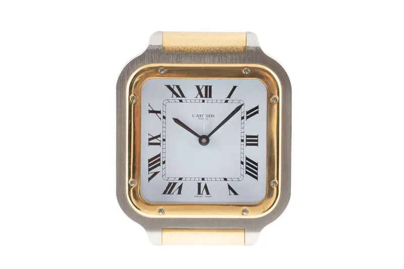 Cartier Santos gilt-brass quartz unisex 7508, GGC98100 [2505070]