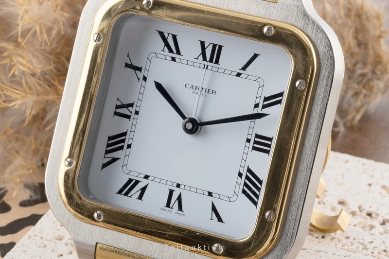 Cartier Santos gilt-brass quartz unisex 7508, GGC98100 [2505070]
