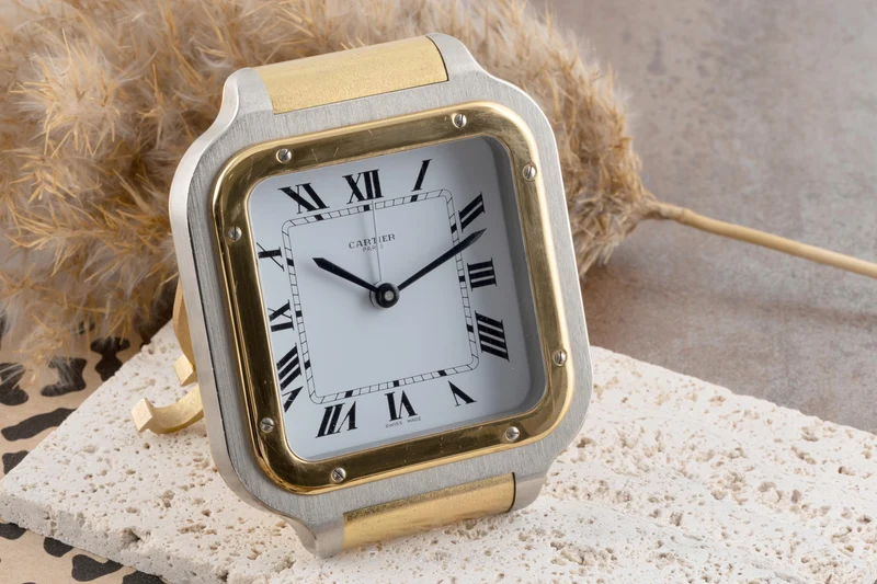 Cartier Santos gilt-brass quartz unisex 7508, GGC98100 [2505070]