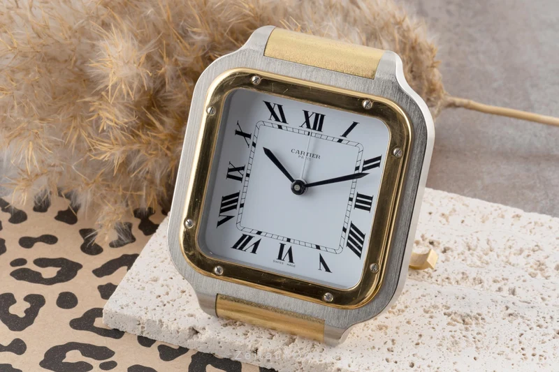 Cartier Santos gilt-brass quartz unisex 7508, GGC98100 [2505070]