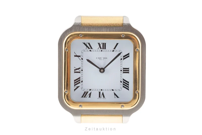 Cartier Santos gilt-brass quartz unisex 7508, GGC98100 [2505070]