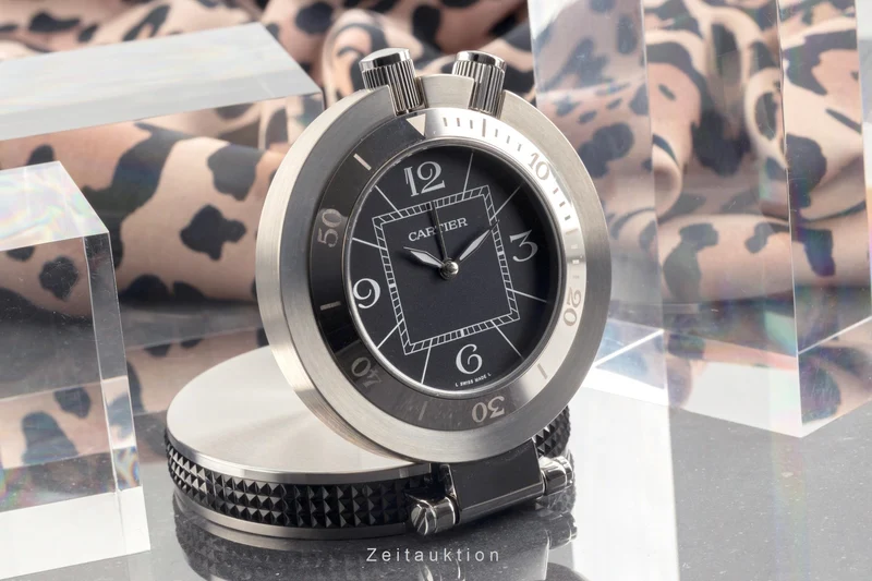 Cartier Pasha steel quartz unisex W0100058 [2504608]