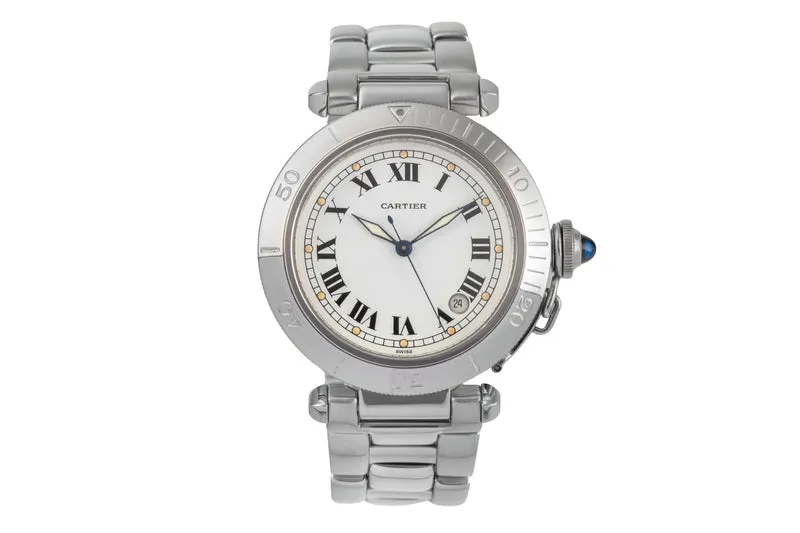 Cartier Pasha steel automatic men's watch W31005H3 [2504480]