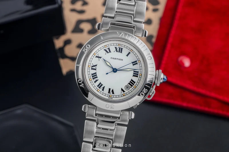 Cartier Pasha steel automatic men's watch W31005H3 [2504480]