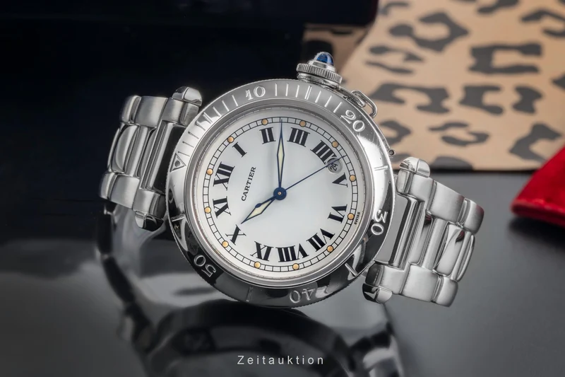 Cartier Pasha steel automatic men's watch W31005H3 [2504480]