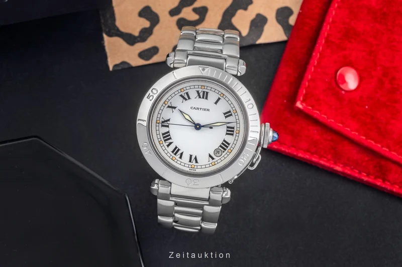 Cartier Pasha steel automatic men's watch W31005H3 [2504480]