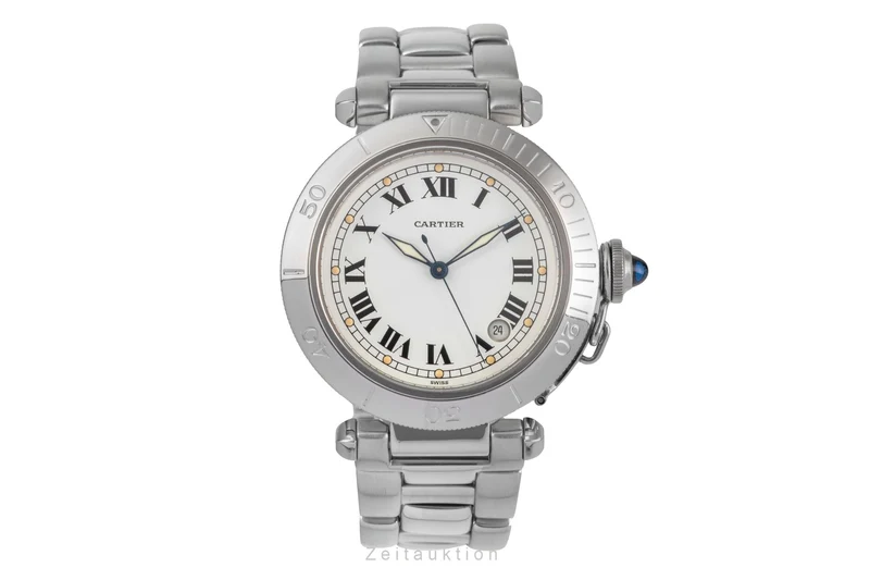 Cartier Pasha steel automatic men's watch W31005H3 [2504480]