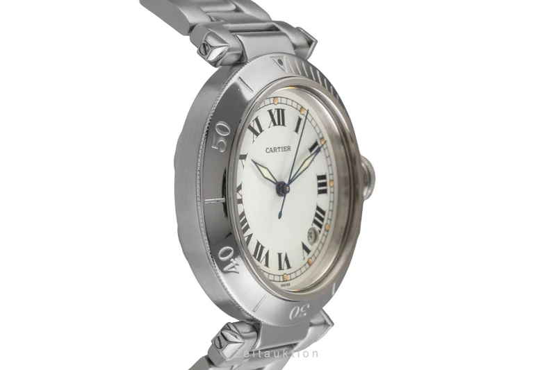 Cartier Pasha steel automatic men's watch W31005H3 [2504480]