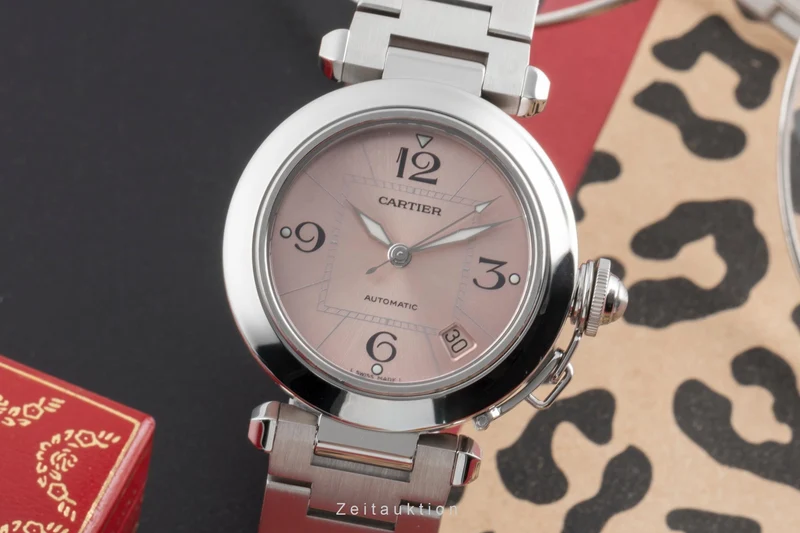 Cartier Pasha steel automatic women's watch W31075M7 [2504431]