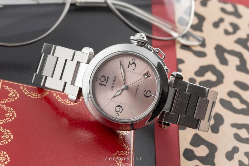 Cartier Pasha steel automatic women's watch W31075M7 [2504431]
