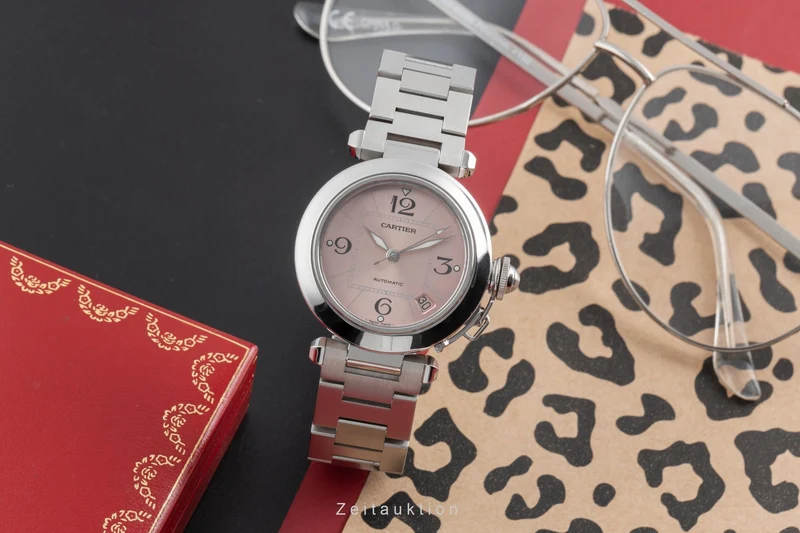 Cartier Pasha steel automatic women's watch W31075M7 [2504431]