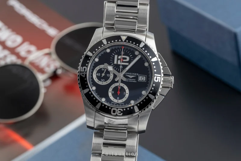 Longines Hydro Conquest chronograph steel automatic men's watch L3.644.4.56.6 [2504333]