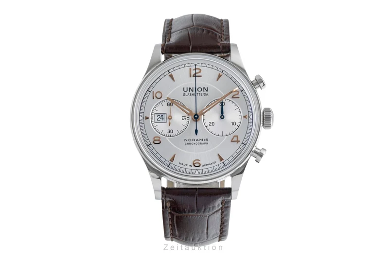 Union Glashütte Noramis chronograph steel automatic men's watch D012.427.16.037.01 LP: 3350EUR [2505107]