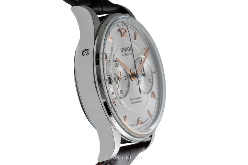 Union Glashütte Noramis chronograph steel automatic men's watch D012.427.16.037.01 LP: 3350EUR [2505107]