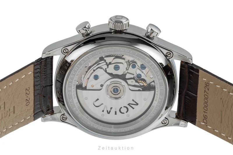 Union Glashütte Noramis chronograph steel automatic men's watch D012.427.16.037.01 LP: 3350EUR [2505107]