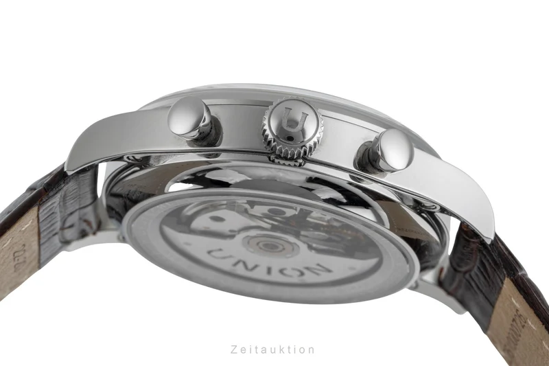 Union Glashütte Noramis chronograph steel automatic men's watch D012.427.16.037.01 LP: 3350EUR [2505107]