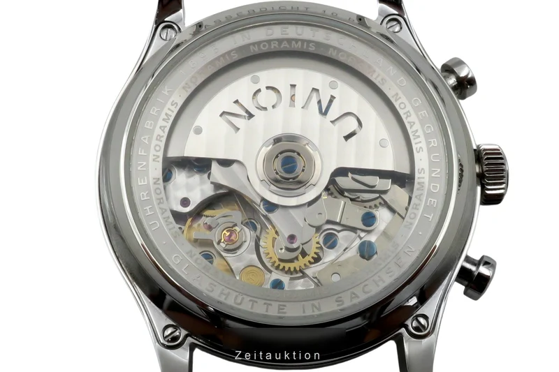 Union Glashütte Noramis chronograph steel automatic men's watch D012.427.16.037.01 LP: 3350EUR [2505107]