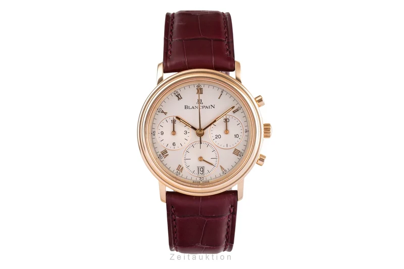 Blancpain Villeret chronograph 18 ct gold automatic men's watch 1185-1418-55 [2503934]