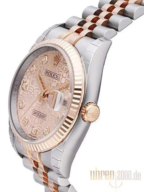 Rolex Datejust 36 116231 Pink Jubile Diamant Jubile-Band
