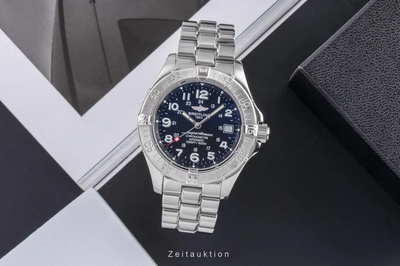 Breitling Superocean steel automatic men's watch A17360 LP: 5300EUR [2504440]