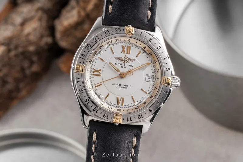 Breitling Antares steel / gold automatic men's watch B32047.1 [2503814]