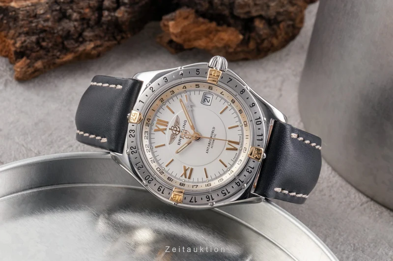 Breitling Antares steel / gold automatic men's watch B32047.1 [2503814]