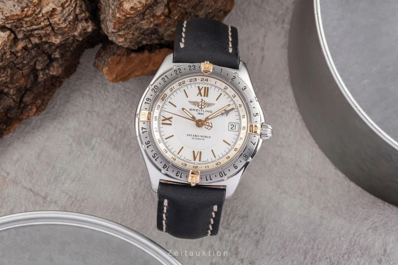 Breitling Antares steel / gold automatic men's watch B32047.1 [2503814]