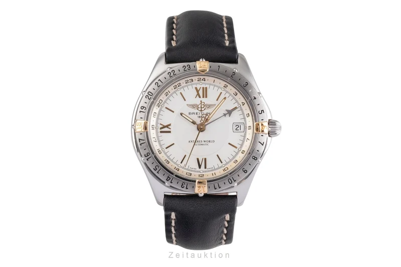 Breitling Antares steel / gold automatic men's watch B32047.1 [2503814]