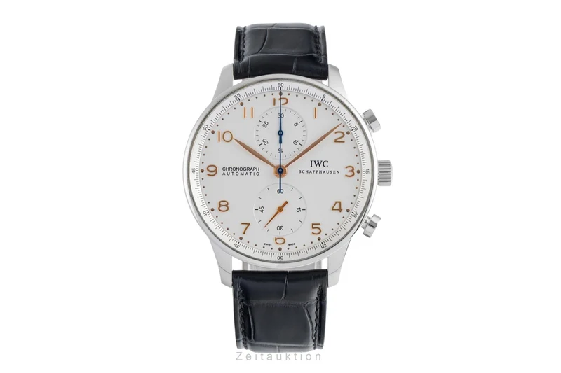 IWC Portugieser chronograph steel automatic men's watch IW371401 LP: 9100EUR [2504992]