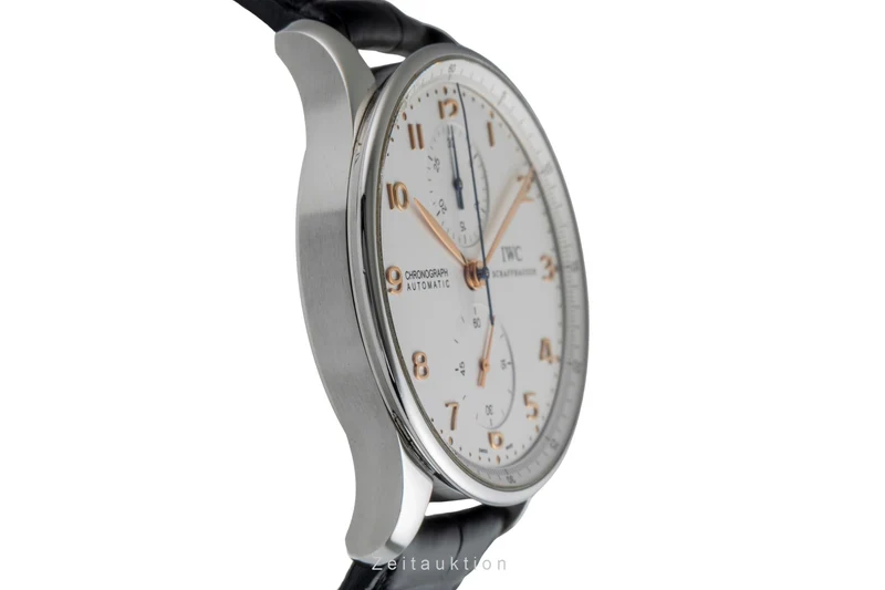 IWC Portugieser chronograph steel automatic men's watch IW371401 LP: 9100EUR [2504992]