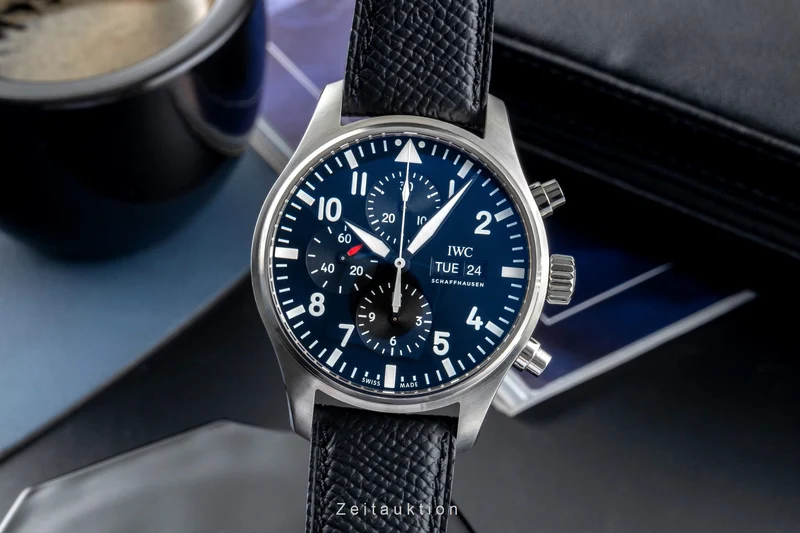 IWC Fliegerchronograph chronograph steel automatic men's watch IW377709 LP: 7300EUR [2504866]
