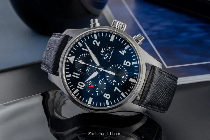 IWC Fliegerchronograph chronograph steel automatic men's watch IW377709 LP: 7300EUR [2504866]