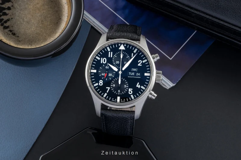 IWC Fliegerchronograph chronograph steel automatic men's watch IW377709 LP: 7300EUR [2504866]