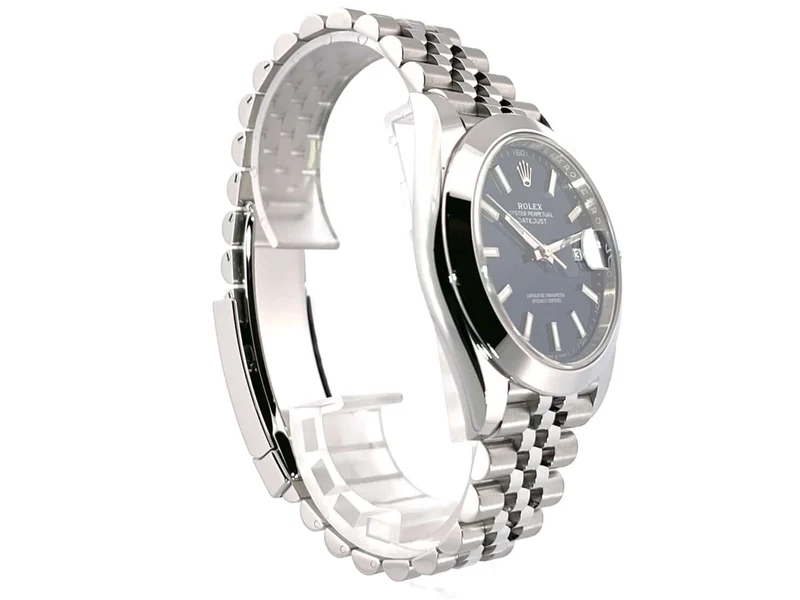 Rolex Datejust 41 Edelstahl 126300 Blau Jubile-Band