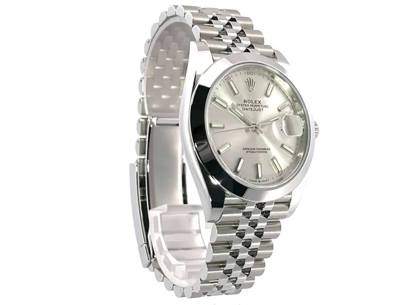 Rolex Datejust 41 Edelstahl 126300 Silber Jubile-Band