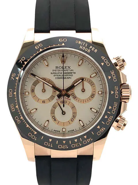 Rolex Daytona 116515 LN Everose-Gold Ivory Oysterflex