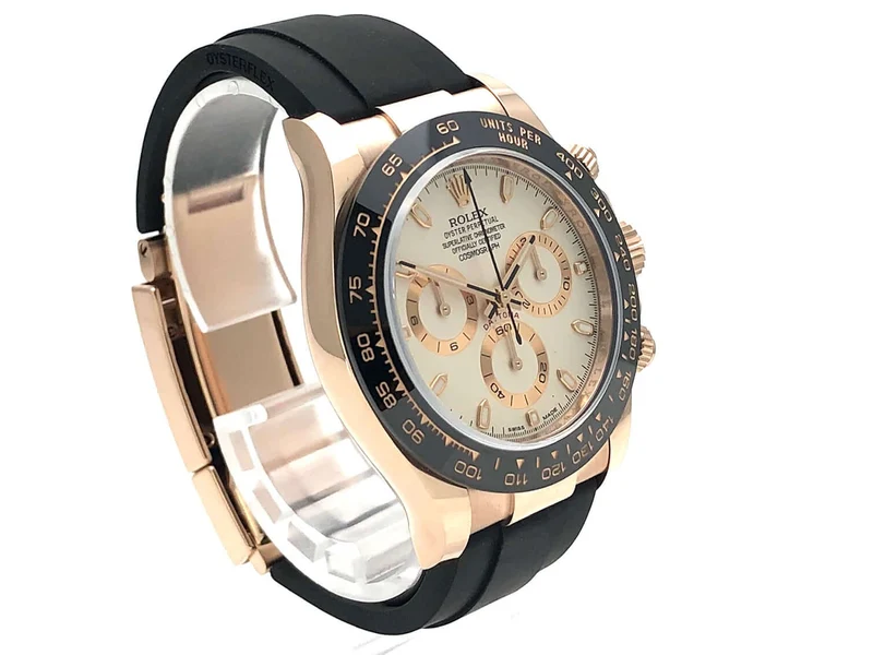 Rolex Daytona 116515 LN Everose-Gold Ivory Oysterflex