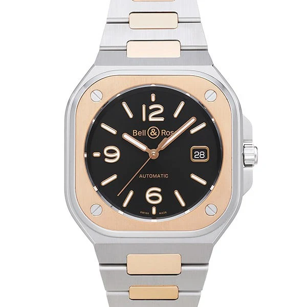 Bell & Ross BR 05 BLACK STEEL & GOLD