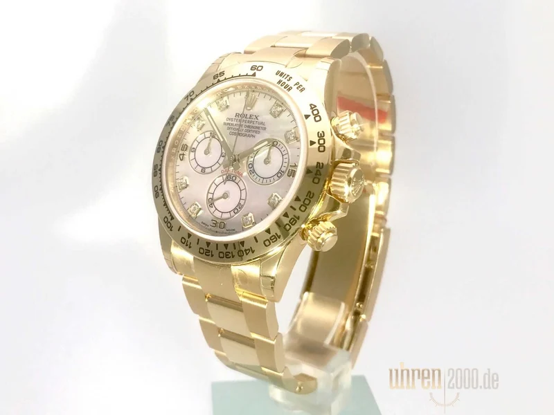 Rolex Cosmograph Daytona 116508 Gelbgold Perlmutt Diamant
