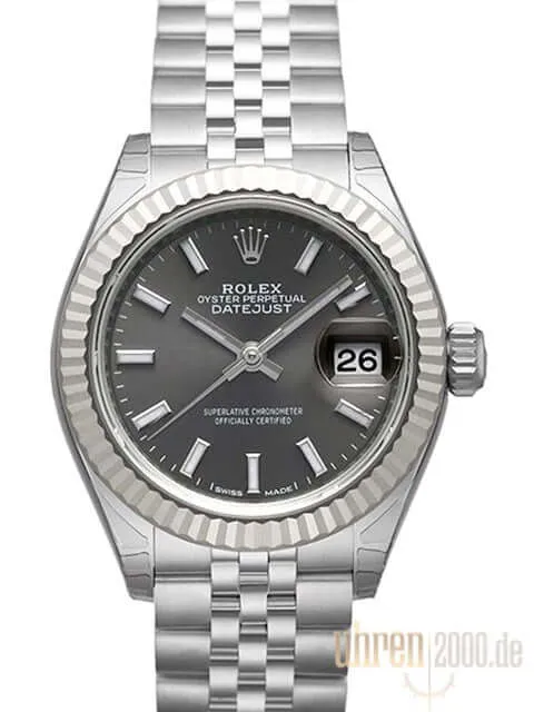 Rolex Datejust 28 279174 Grau Jubile-Band