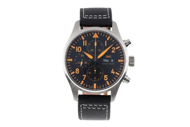 IWC Pilot chronograph steel automatic men's watch IW377730 [2505468]