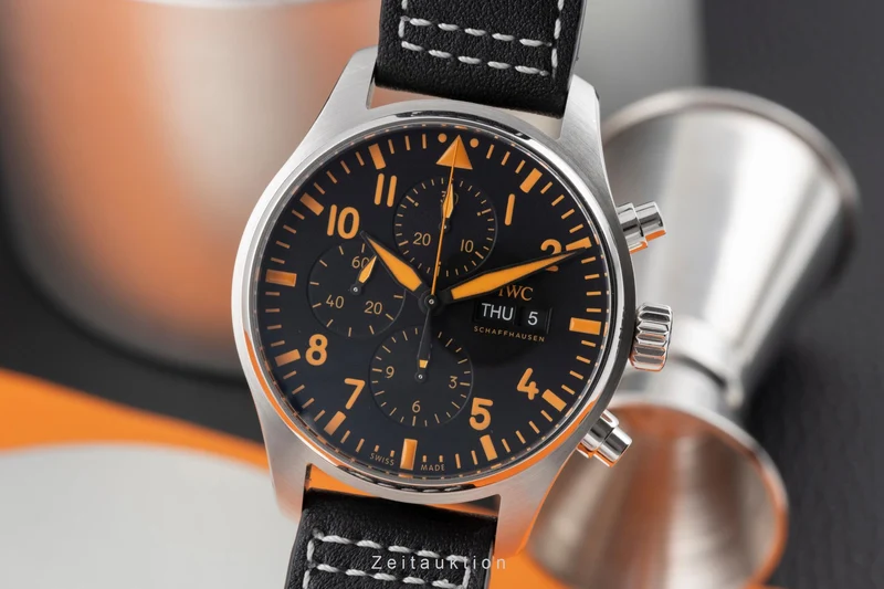 IWC Pilot chronograph steel automatic men's watch IW377730 [2505468]